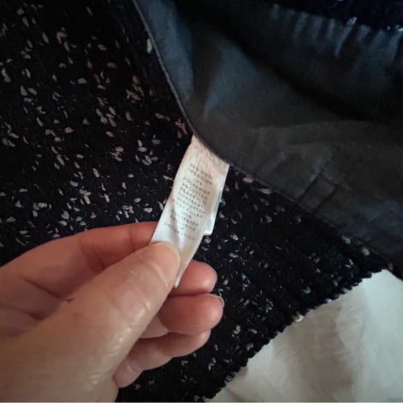 ST JOHN Mixed Media Santana Knit and Chambray Trimmed Zippered Jacket Size S - Picture 7 of 13